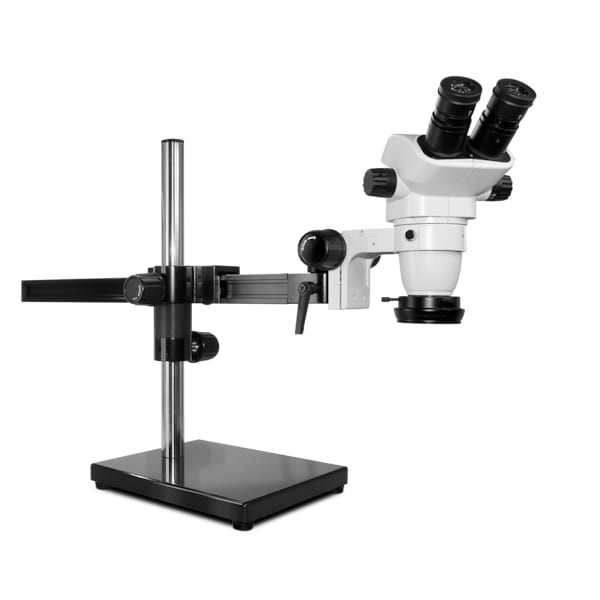 SSZ Stereo Zoom Microscope With Polarized LED Light On Gliding Stand